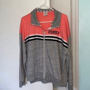 Pink from Victorias Secret fleece jacket, size large